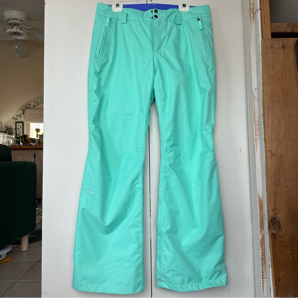 The North Face Mint Green Blue Sally HyVent Ski Snow Pants Size L